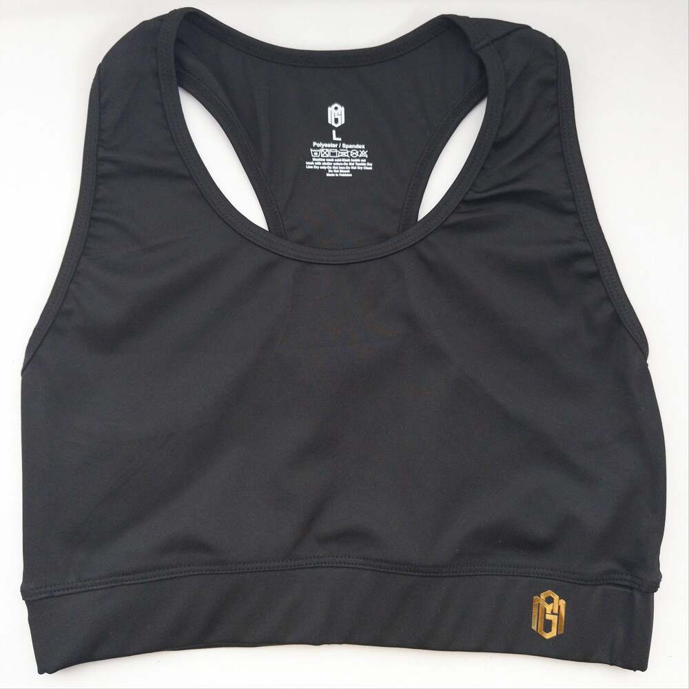 Macgold Black Racerback Sports Bra  XS M L XL